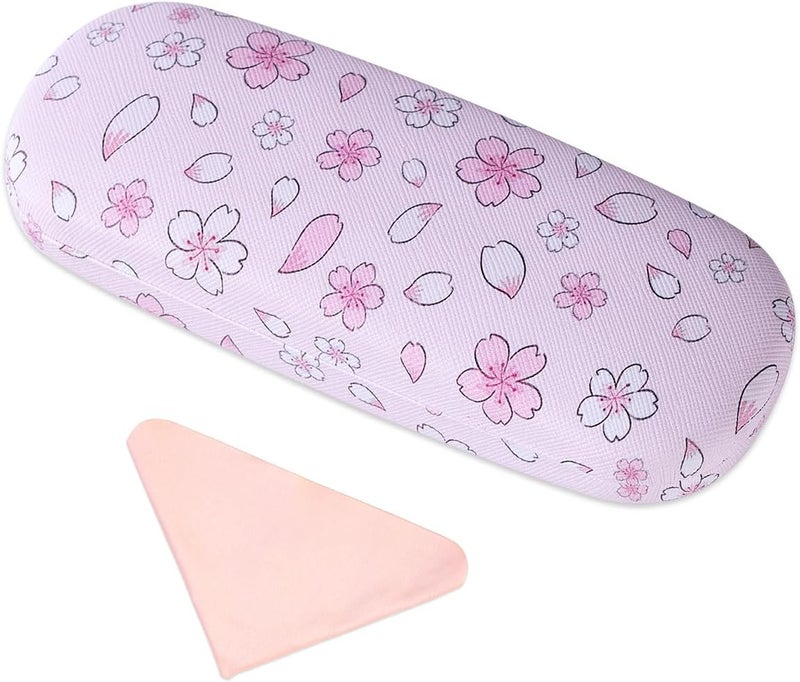 PERFECTSIGHT Store Hard Shell Eyeglasses Case, PU Leather Protective Glasses Case, Cute Eyeglass Case for Women Men Girls - Image 1